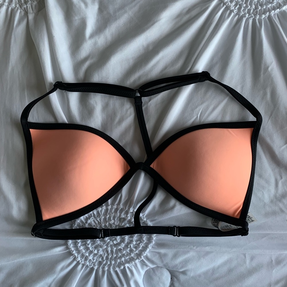 VS Pink Push Up Triangle Swim Top